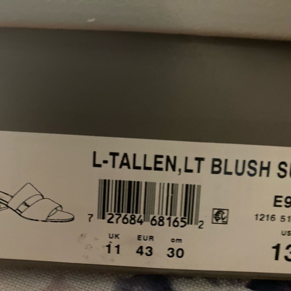 Franco Sarto  L-Tallen Lt. Blush suede mule women’s size 13 - Picture 7 of 8